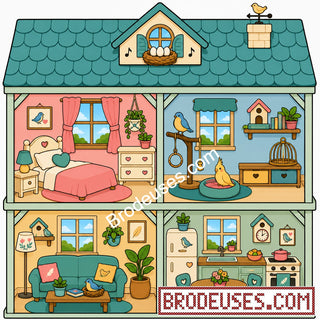 Tiny Cozy Homes™ - Les Maisonnettes à Broder - Diagramme PDF à télécharger