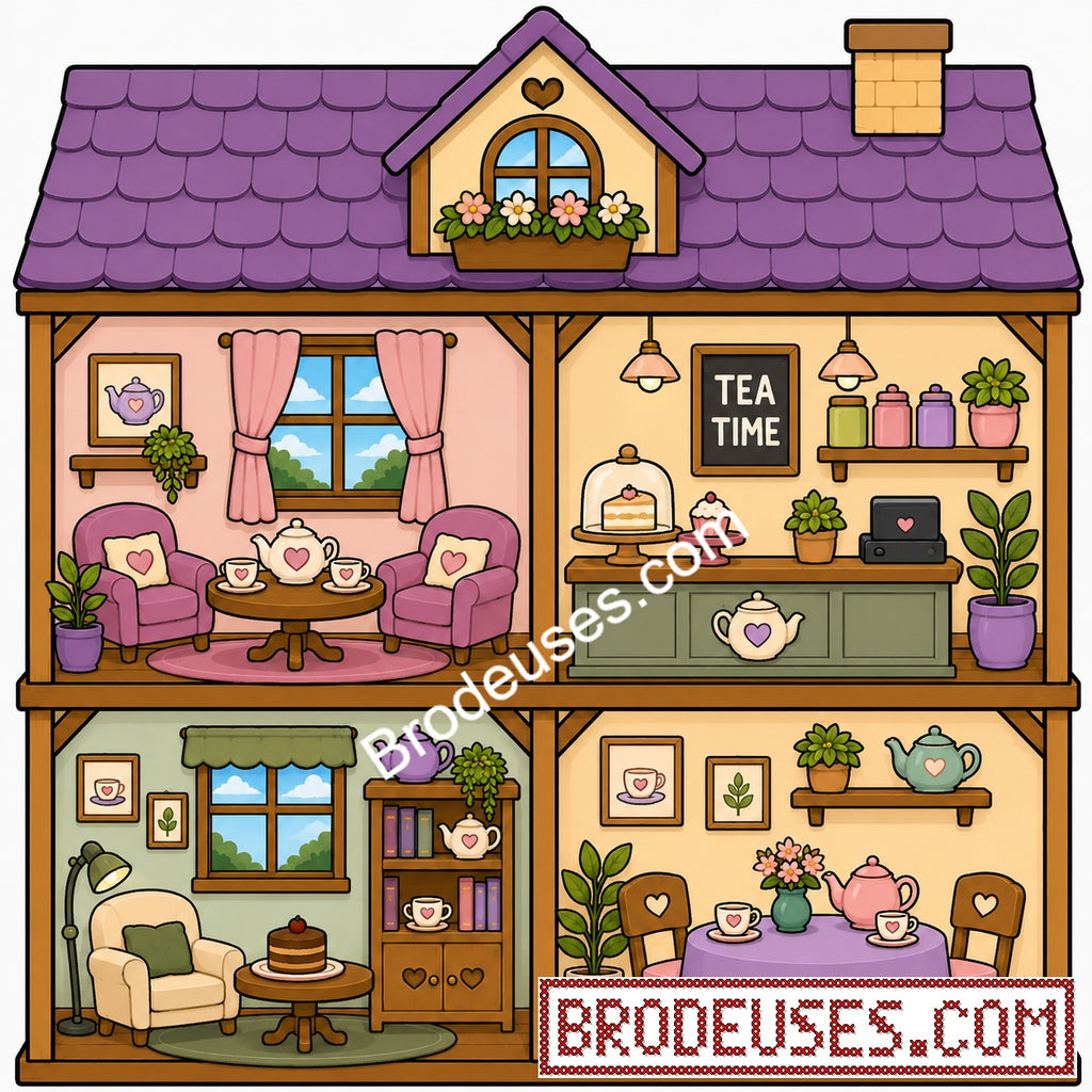 Tiny Cozy Homes™ - Les Maisonnettes à Broder - Diagramme PDF à télécharger
