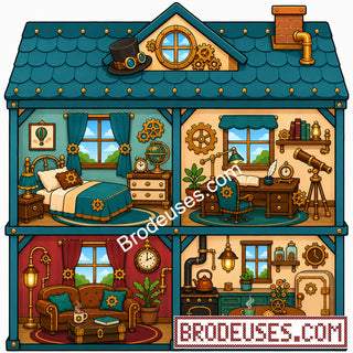 Tiny Cozy Homes™ - Les Maisonnettes à Broder - Diagramme PDF à télécharger