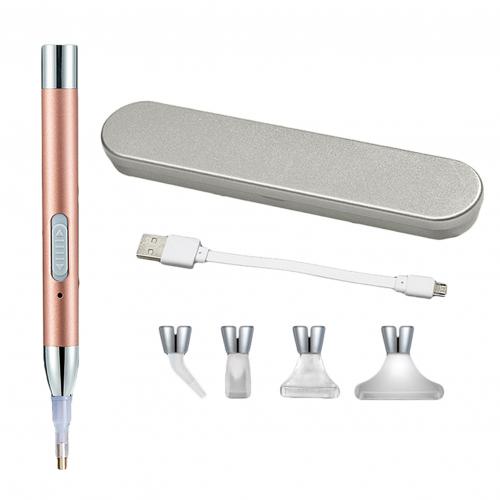 Outil applicateur de strass diamond painting avec eclairage LED - recharge par câble USB - light pen - drill pen - pick-up tool