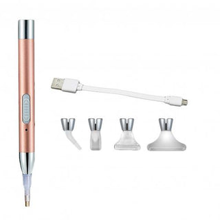 Outil applicateur de strass diamond painting avec eclairage LED - recharge par câble USB - light pen - drill pen - pick-up tool