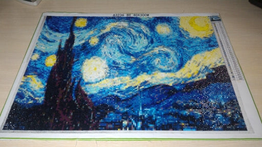 La Nuit étoilée, Van Gogh - Les peintures célèbres en diamond painting