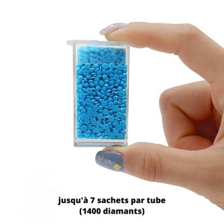 Flacon au format Tic-Tac pour bien ranger vos perles de diamond painting - Organiser tous vos strass de broderie diamants carrés ou ronds
