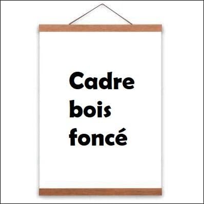 Cadre en bois magnétique pour diamond painting point de croix peinture etc. Bois foncé (brun) / 21 cm Accessoire