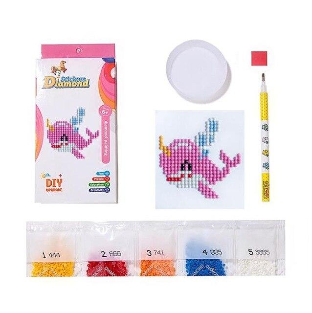 KIT CRÉATIF STICKERS PERLES DIAMANT Licorne