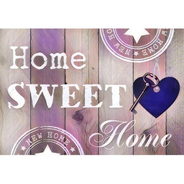 Home Sweet Home - Mon doux foyer - Kit de diamond painting - 40x30 à 80x60 cm