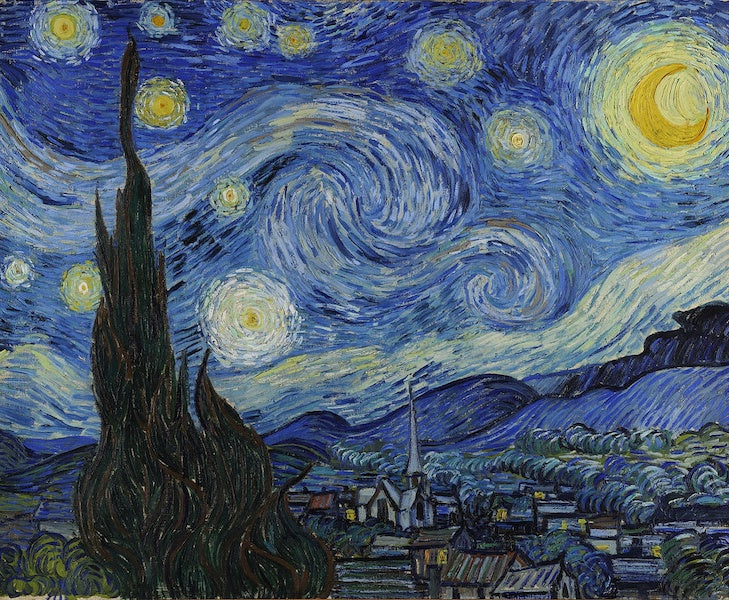 La Nuit étoilée, Van Gogh - Les peintures célèbres en diamond painting