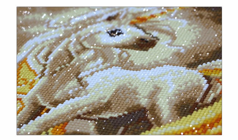 The Golden Unicorn - Diamond embroidery kit - 30x30 to 70x70 cm