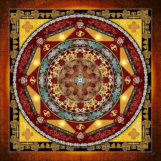 Magnifique Collection de Mandalas ! - 45x45 cm - Kit de broderie Kit de broderie au point de croix M8 Spirales et triskèles Brodeuses.com